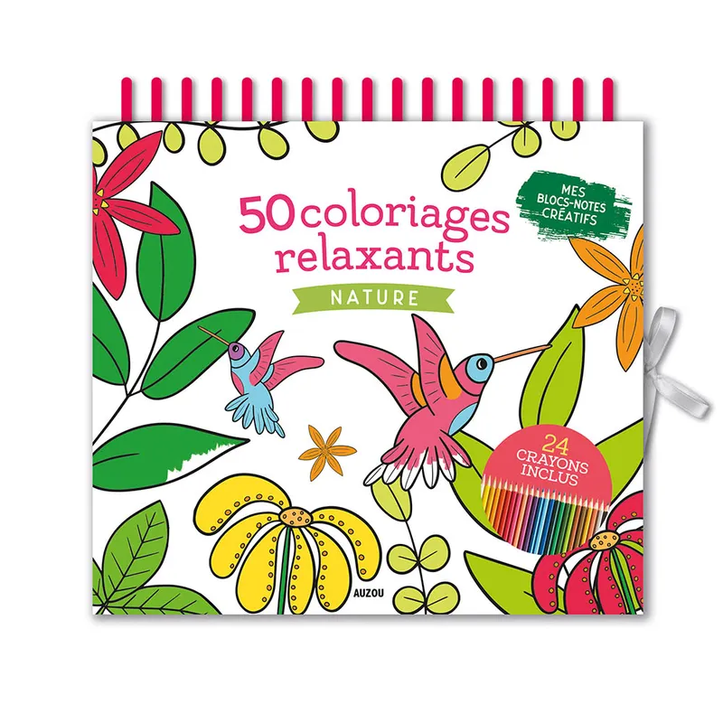 50 Coloriages relaxants nature