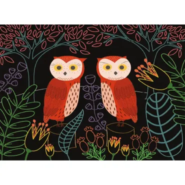 mes cartes à gratter - oiseaux fantastiques ne