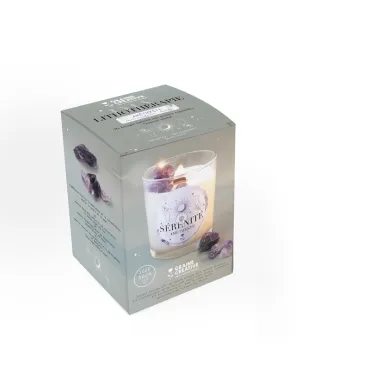 Kit bougie DIY Lithothérapie - Amethyste serénité