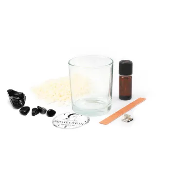 Kit bougie DIY Lithothérapie - Obsidienne