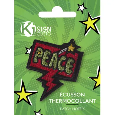 Ecusson brodé thermocollant - Peace