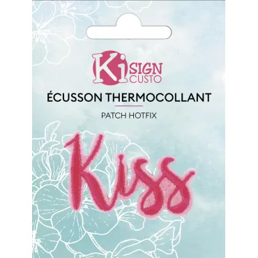 Ecusson brodé thermocollant - KISS
