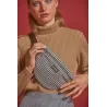 Sac banane Olivia Pied de poule blanc