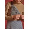 Sac banane Olivia Pied de poule blanc