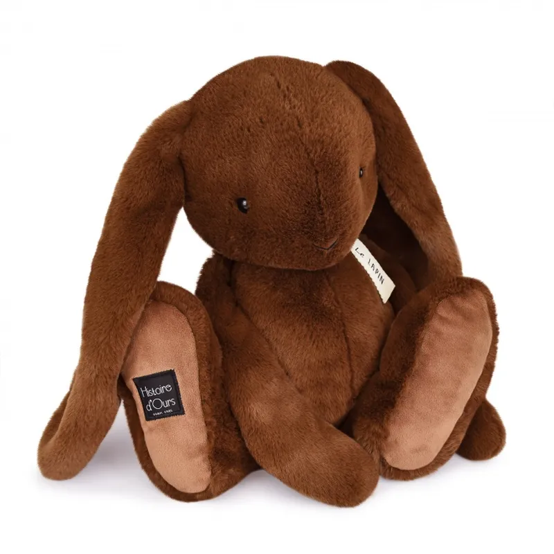 Peluche lapin - marron fonçé - LE LAPIN - 50 cm