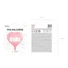 Ballon Mylar Coeur - It's a girl - Rose vif