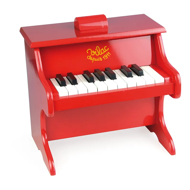 Piano rouge 18 touches avec partitions