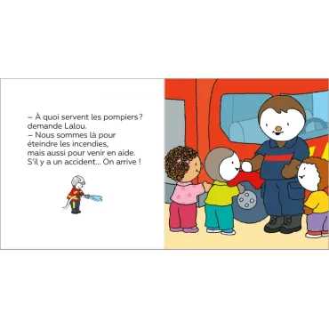 T'choupi visite la caserne de pompiers
