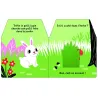 Cache-cache petit lapin - Livre matière