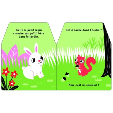 Cache-cache petit lapin - Livre matière