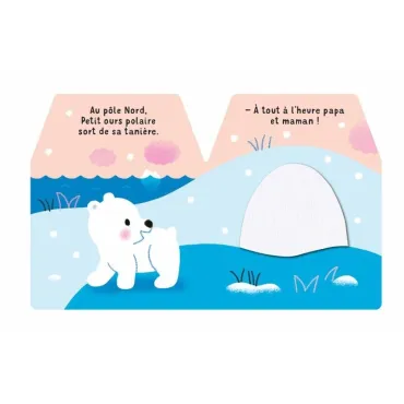 Cache-Cache petit ours polaire - Livre matière