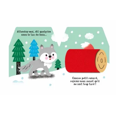 Cache-cache petit loup - Livre matière