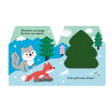 Cache-cache petit loup - Livre matière