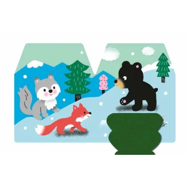 Cache-cache petit loup - Livre matière