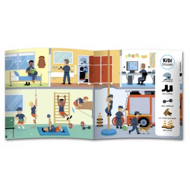 Les pompiers - Livre animé Kididoc