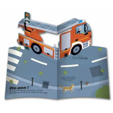 Les pompiers - Livre animé Kididoc