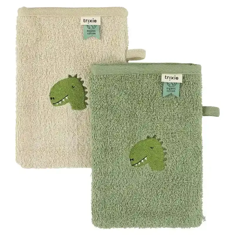 Gants de toilette 2-pack - Dino