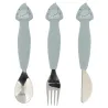 Couverts 3 pièces en silicone - Mr. Shark