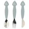 Couverts 3 pièces en silicone - Mr. Shark