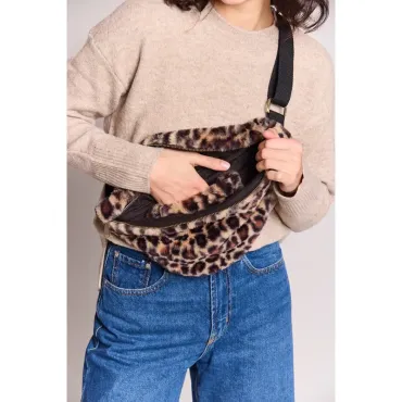 Sac Banane - Sasha Leopard Fourrure