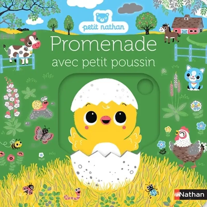 Promenade avec petit Poussin - Livre animé