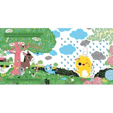 Promenade avec petit Poussin - Livre animé