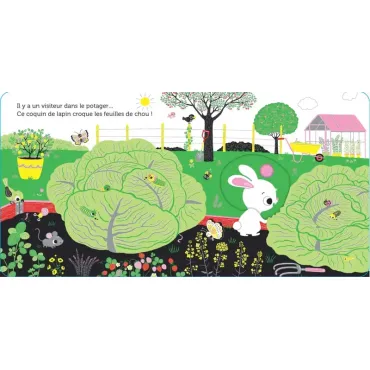 Promenade au potager - livre d'éveil animé
