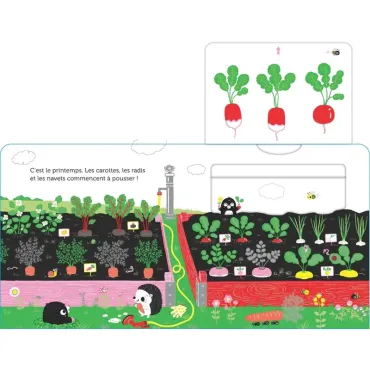 Promenade au potager - livre d'éveil animé