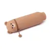 Trousse en Silicone Souple 2-en-1 - Ourson