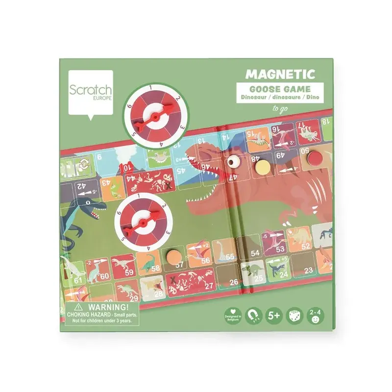 Jeu Magnétique En Route - Jeu De L'Oie - Dino