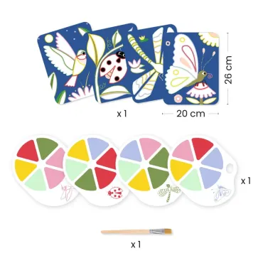 Peinture à la palette - Les petites bêtes