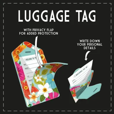 Étiquette de Bagage - Flowers