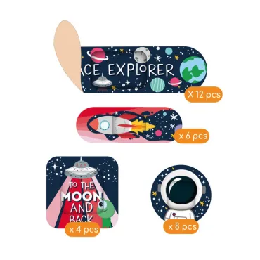 30 Pansements Imprimés - Space
