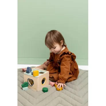 Boîte à formes en bois 