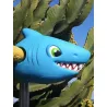Tête de trottinette -  Requin bleu clair