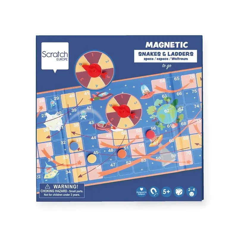 Jeu Magnétique En Route - Serpents Et Echelles - Espace