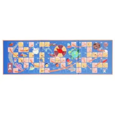 Jeu Magnétique En Route - Serpents Et Echelles - Espace
