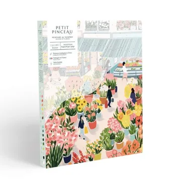 Coffret peinture au numero - Flower market par Zaze Art