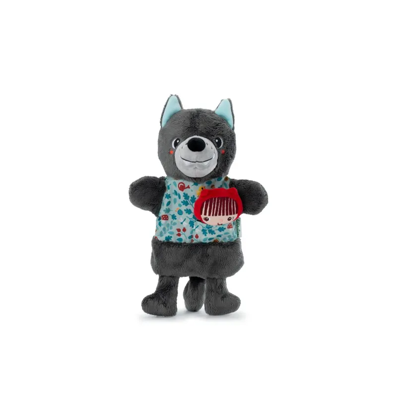 Louis le loup marionnette à main