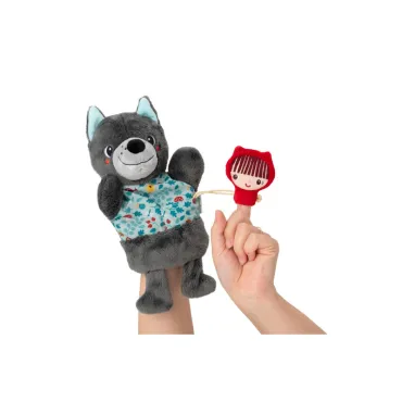 Louis le loup marionnette à main