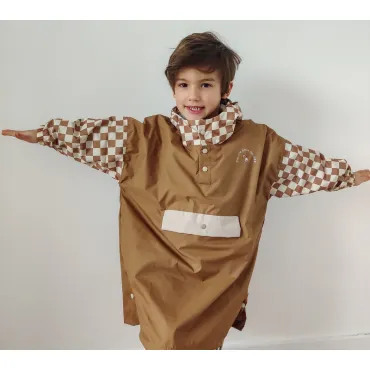 Poncho Damier - 3-6 ans