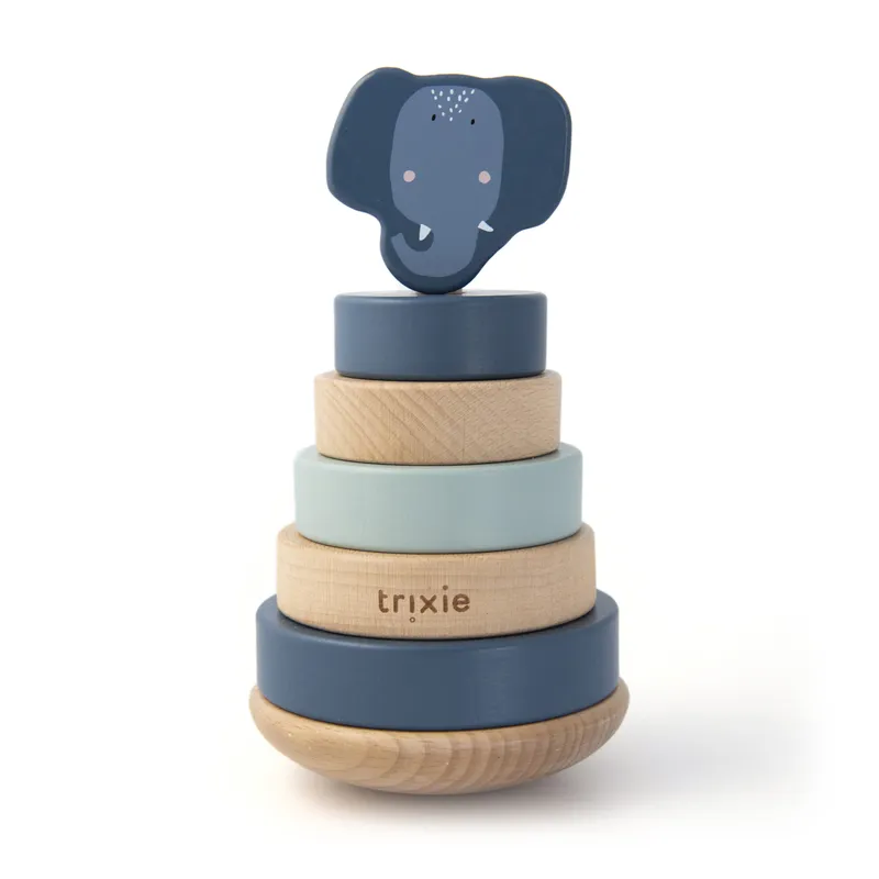 Tour à empiler en bois - Mrs. Elephant