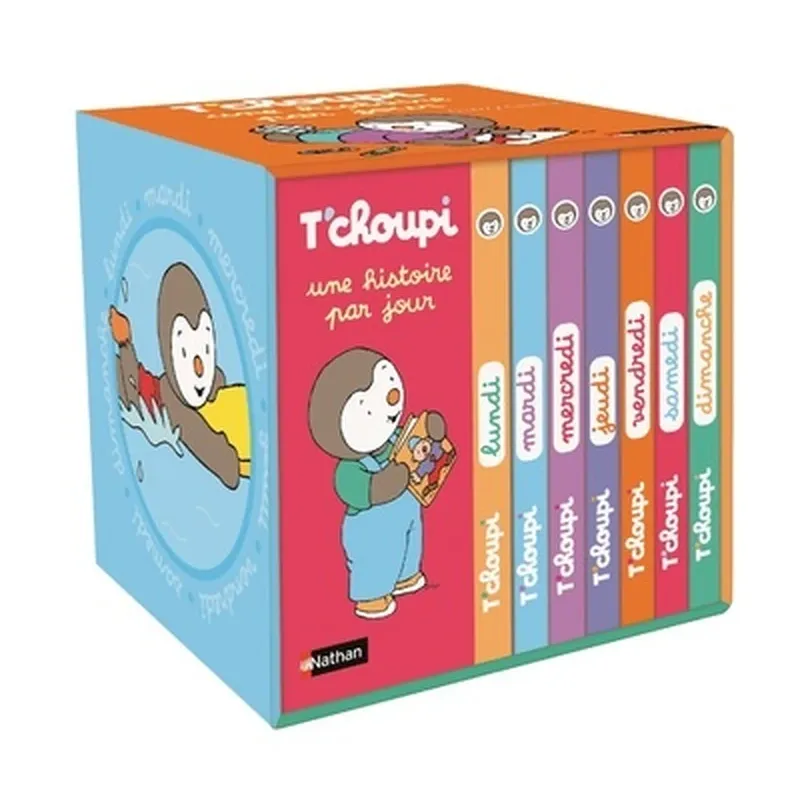 Ma petite bibliothèque de la semaine : 1 livre par jour avec T'choupi