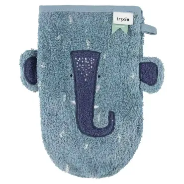 Gant de toilette 2-pack | Mr. Dino - Mrs. Elephant