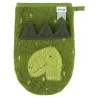 Gant de toilette 2-pack | Mr. Dino - Mrs. Elephant