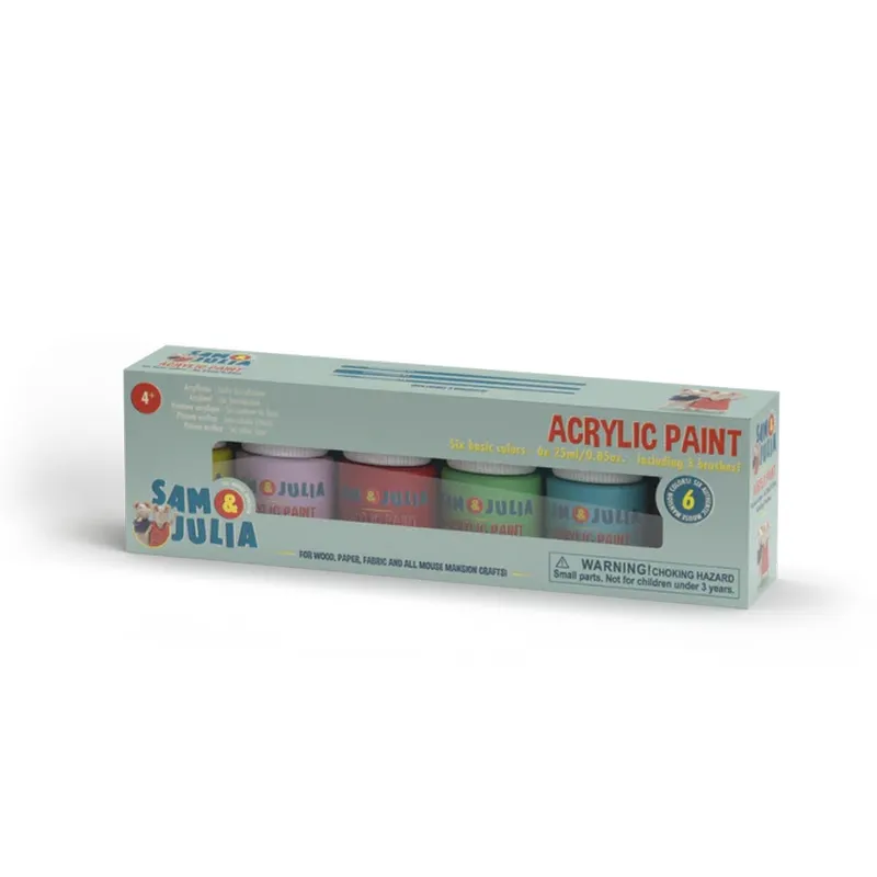 Peinture Acrylique - Six Couleurs de Base