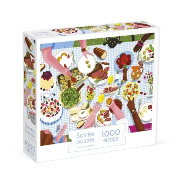 Puzzle repas de famille -...