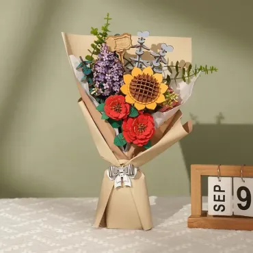 Puzzle 3D Bois - Bouquet de...