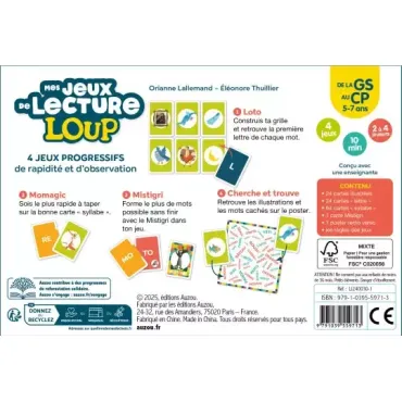 Mes jeux de lecture loup