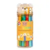 Set de 24 Crayons de Couleur avec Taille-crayon - Teddy Bear